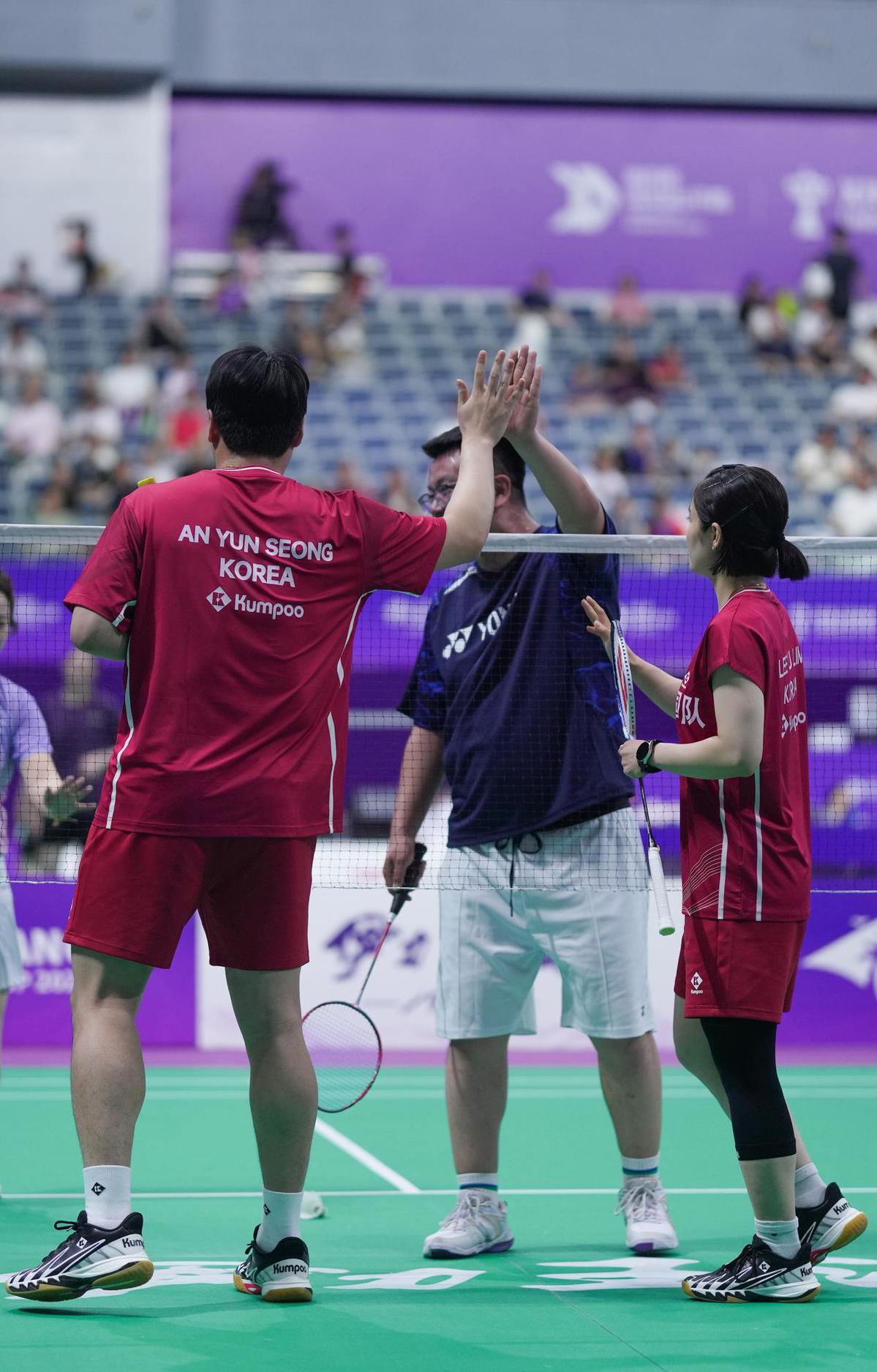 日本羽毛球队横扫韩国羽毛球队，林丹制霸全场